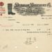 Dunham Brothers Invoice, 1918